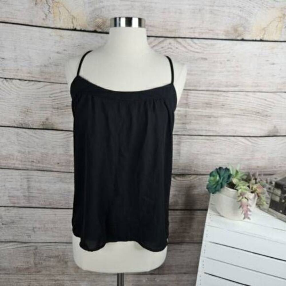 5/$25 Jessica Simpson‎ Women’s Minette Spaghetti Strap Tank Top Black Size